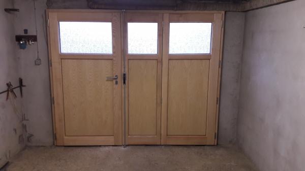 Porte de garage bois alu